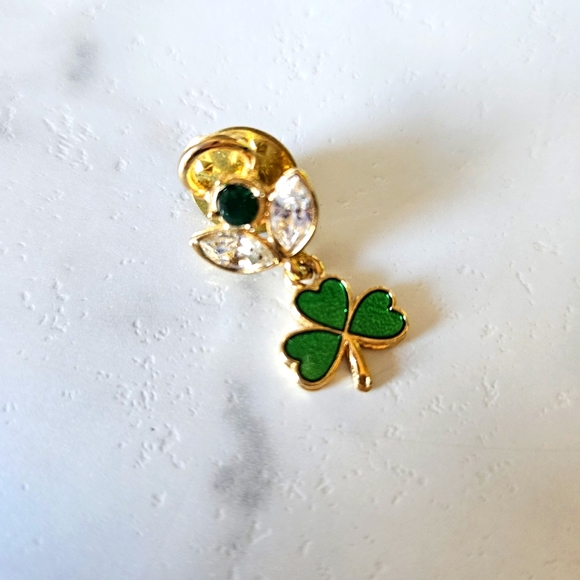 3 for $30 Clover, Good Luck Angel Pin - Picture 1 of 7